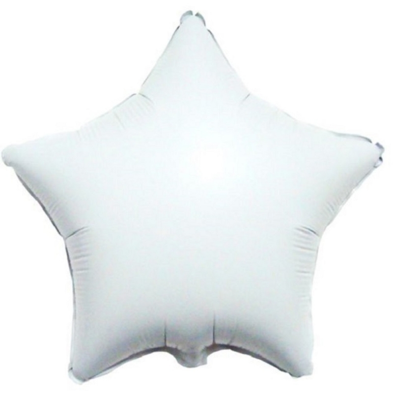 Balão Metalizado Estrela Branca 18" (45cm)