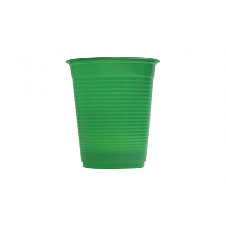 Copo de Plástico Verde Escuro 200ml (50 un.)