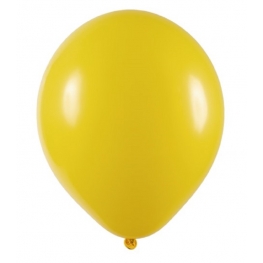 Balão 9" Liso Redondo Amarelo (50 un.)