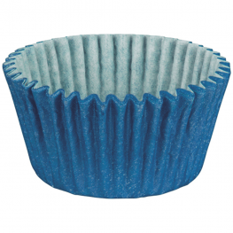 Forminha Cupcake com Papel Impermeável Azul Royal (45 un.)