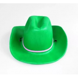 Chapéu Verde Decorativo sem Costura 20cm