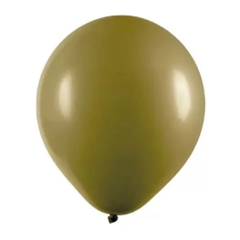 Balão Látex 9" Liso Verde Oliva (50 un.)