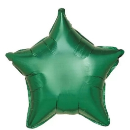 Balão Metalizado Estrela Verde 5" (12cm)