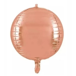Balão Metalizado Esfera 4D Rosê Gold (1 un.)