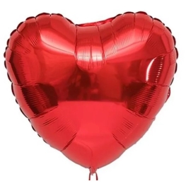Balão Coração Vermelho 10" (25cm)