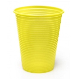 Copo de Plástico Amarelo 200ml (50 un.)