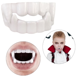 Dentadura Plástica de Vampiro Halloween (10 un.)