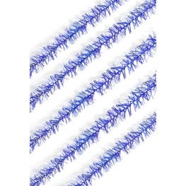 Marabu de Tecido com Fios Metalizados Azul