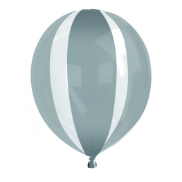 Balão Gota 40cm Listra Prata
