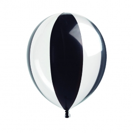 Balão Gota 40cm Listra Preta