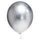 Balão Platino Redondo 5" Prata (25 un.)
