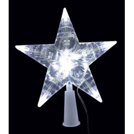 Estrela Ponteira LED 10L 17cm Branca 127V