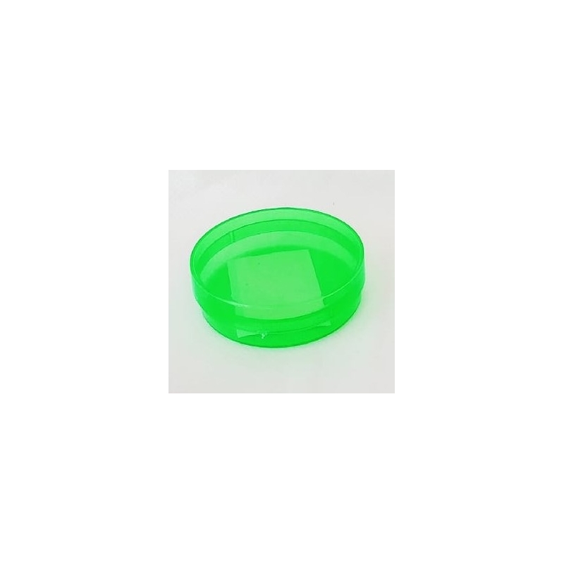 Latinha Transparente 5x1cm Verde (10 un.)