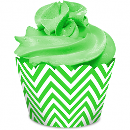 Saia para Cupcake Festa Colors Verde Neon (16 un.)