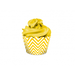 Saia para Cupcake Festa Colors Amarelo (16 un.)