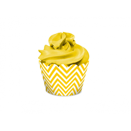 Saia para Cupcake Festa Colors Amarelo (16 un.)