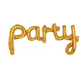 Balão Party Dourado 62x28cm
