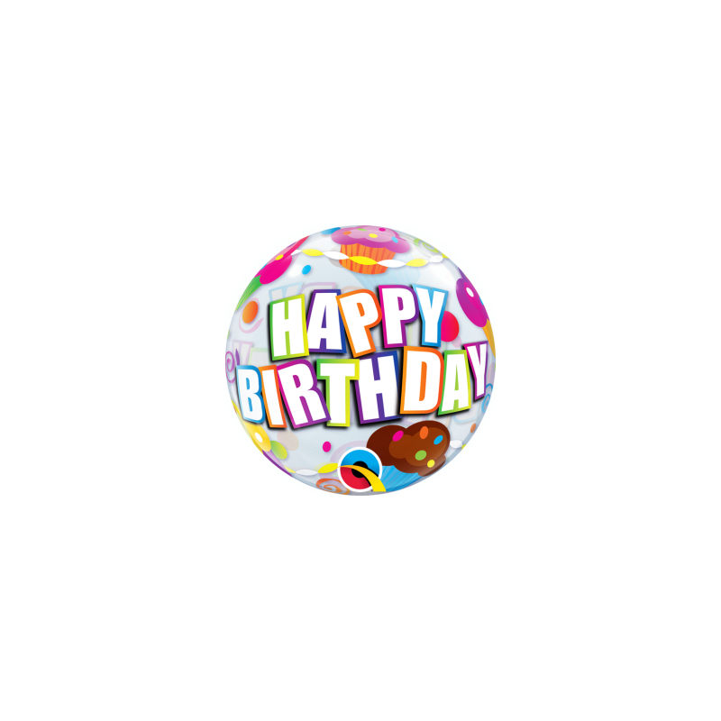 Balão 14" Bubble Cupcakes de Aniversário (1 un.)