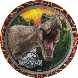Prato de Papel Mundo dos Dinossauros (8 un.)