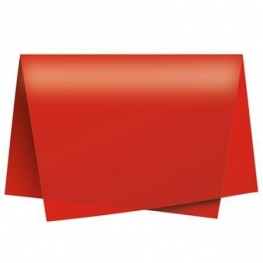 Papel de Seda Vermelho 49x69cm com 3 un.