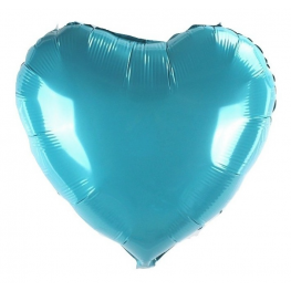 Balão Metalizado 45cm Coração Tiffany