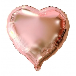 Balão Metalizado Coração Rosê Gold 9" (25cm)
