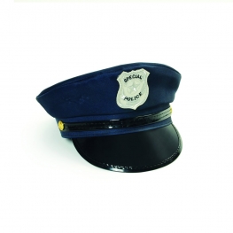 Chapéu de Polícia Azul 25x30cm 